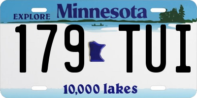 MN license plate 179TUI