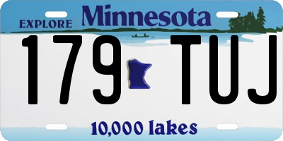MN license plate 179TUJ