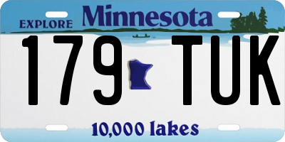 MN license plate 179TUK