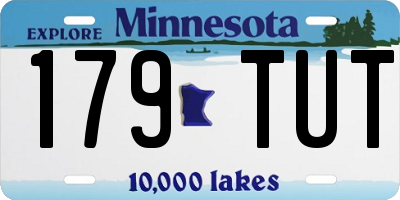 MN license plate 179TUT