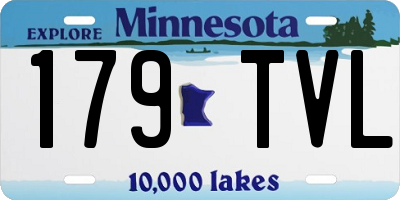 MN license plate 179TVL
