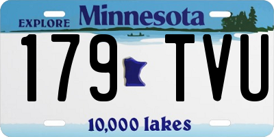 MN license plate 179TVU