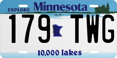 MN license plate 179TWG