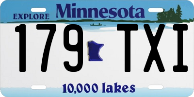 MN license plate 179TXI