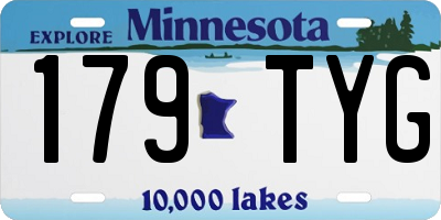MN license plate 179TYG