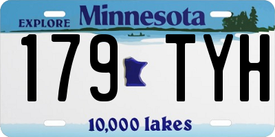 MN license plate 179TYH