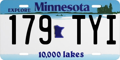 MN license plate 179TYI