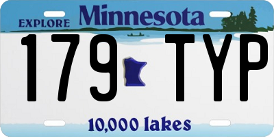 MN license plate 179TYP