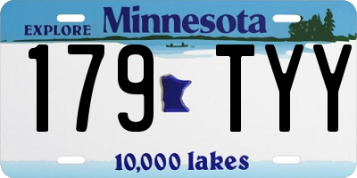 MN license plate 179TYY
