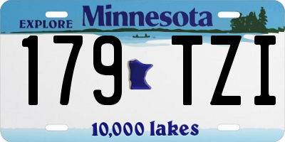 MN license plate 179TZI