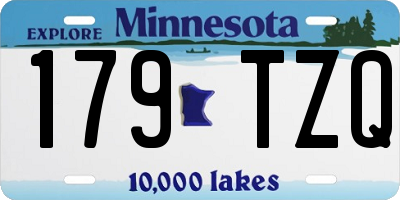MN license plate 179TZQ