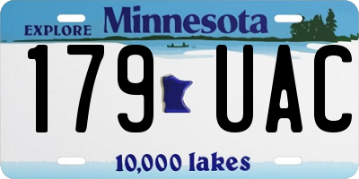 MN license plate 179UAC