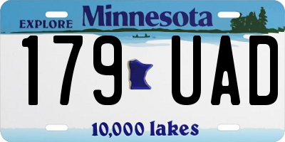 MN license plate 179UAD