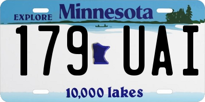 MN license plate 179UAI