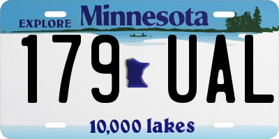 MN license plate 179UAL