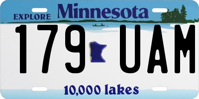 MN license plate 179UAM