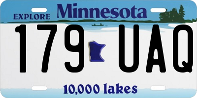 MN license plate 179UAQ