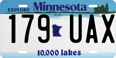 MN license plate 179UAX
