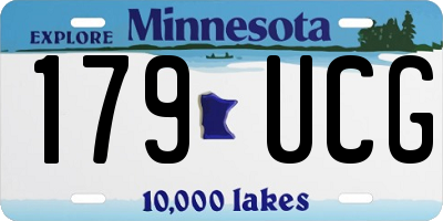 MN license plate 179UCG