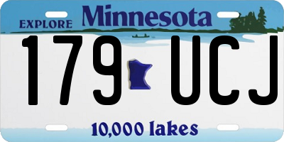 MN license plate 179UCJ