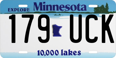 MN license plate 179UCK