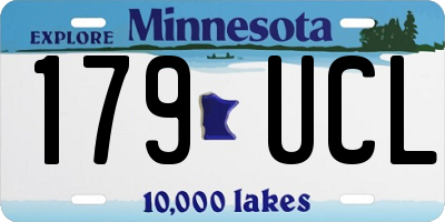 MN license plate 179UCL