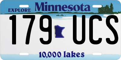 MN license plate 179UCS