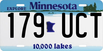 MN license plate 179UCT