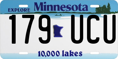 MN license plate 179UCU