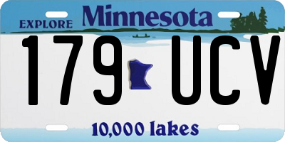 MN license plate 179UCV