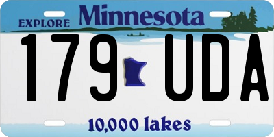 MN license plate 179UDA