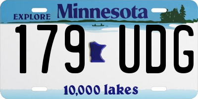 MN license plate 179UDG