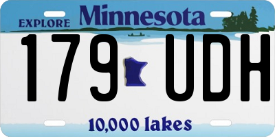 MN license plate 179UDH