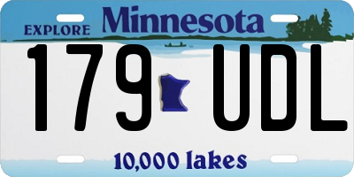 MN license plate 179UDL