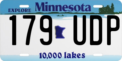 MN license plate 179UDP