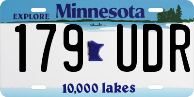 MN license plate 179UDR