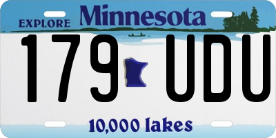 MN license plate 179UDU