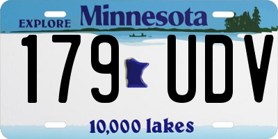 MN license plate 179UDV