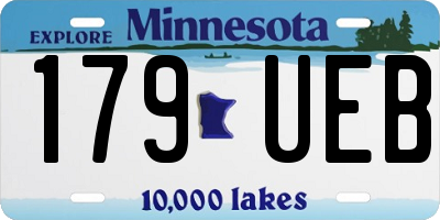 MN license plate 179UEB