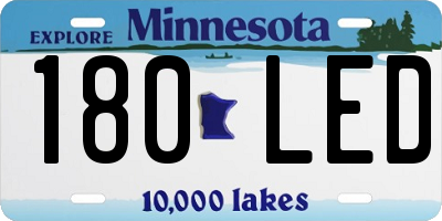 MN license plate 180LED