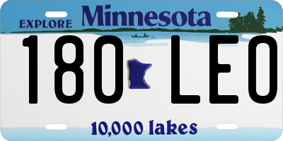 MN license plate 180LEO