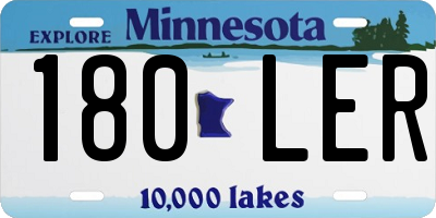 MN license plate 180LER
