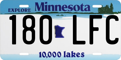 MN license plate 180LFC