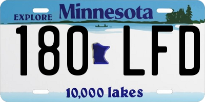 MN license plate 180LFD