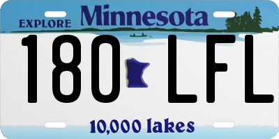 MN license plate 180LFL