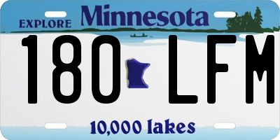 MN license plate 180LFM
