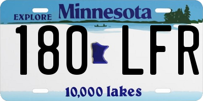 MN license plate 180LFR