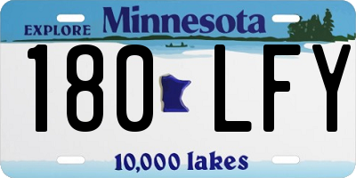 MN license plate 180LFY
