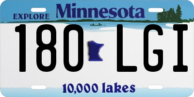 MN license plate 180LGI