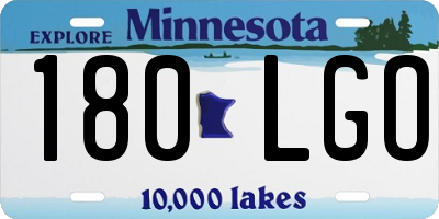 MN license plate 180LGO